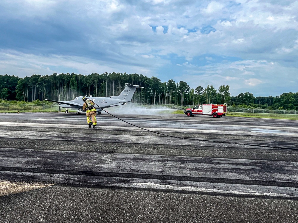 JBLE Conducts Full-scale C12 Heron Aircraft Crash Exercise