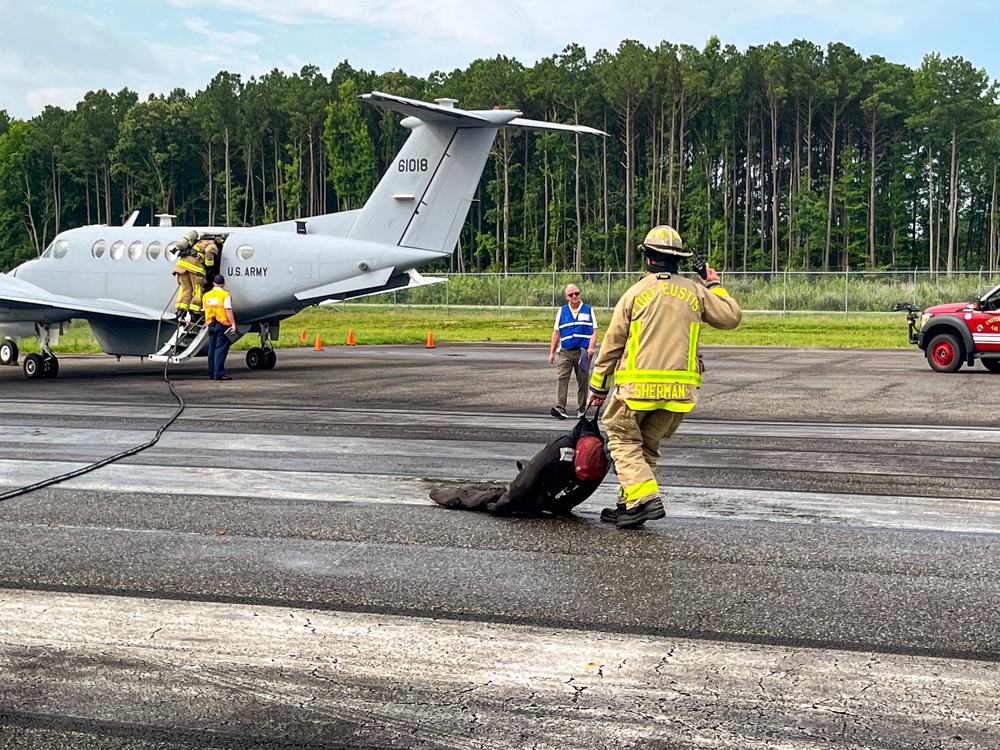 JBLE Conducts Full-scale C12 Heron Aircraft Crash Exercise