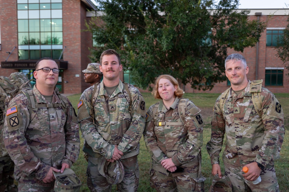 The 394th Field Hospital Completes a Ruck March