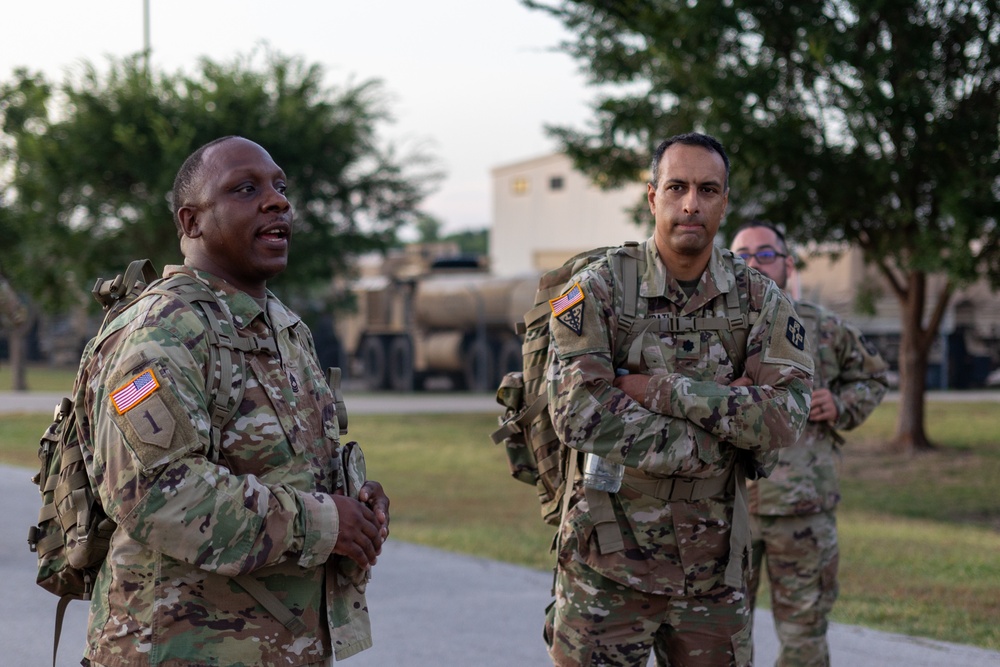 The 394th Field Hospital Completes a Ruck March