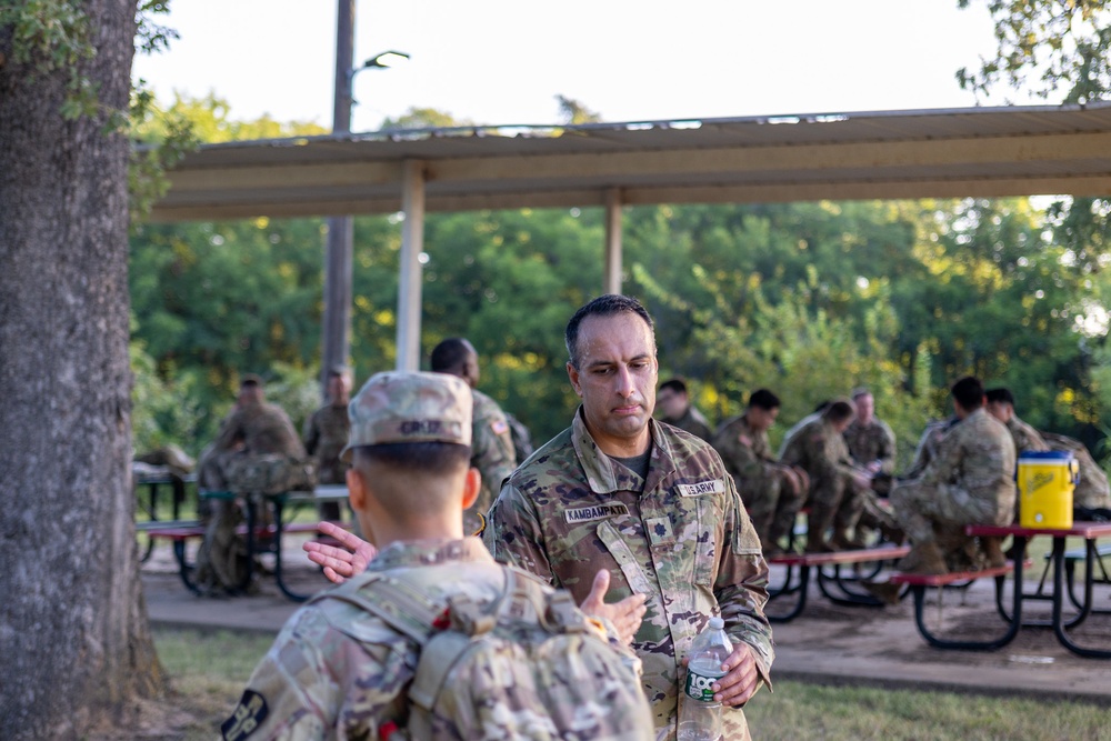 The 394th Field Hospital Completes a Ruck March