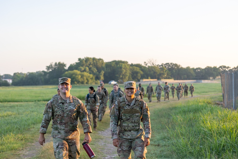 The 394th Field Hospital Completes a Ruck March