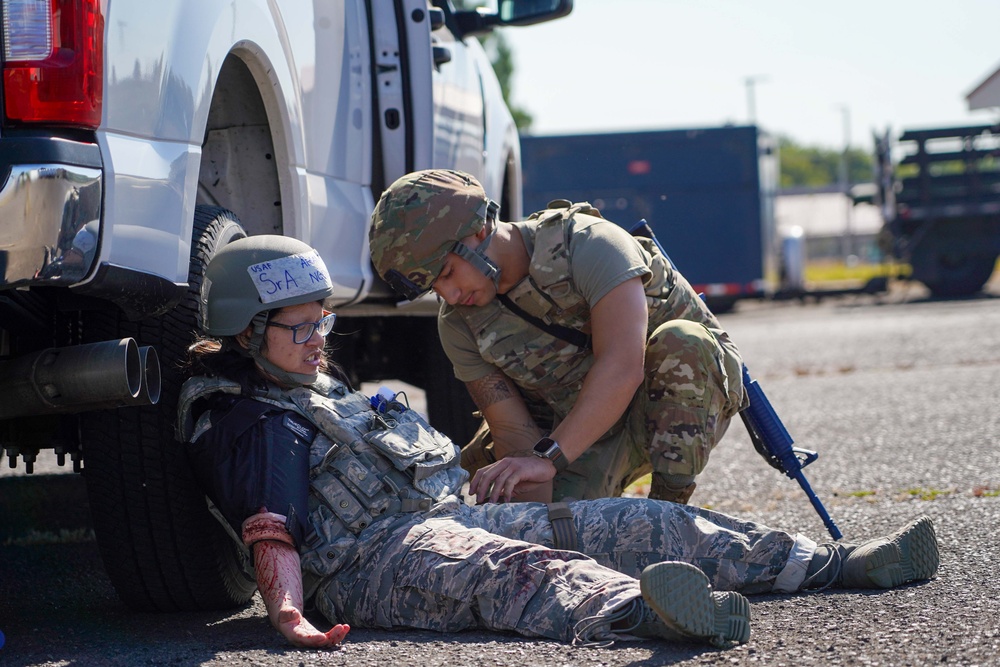 142nd CERFP Airmen conduct TCCC training