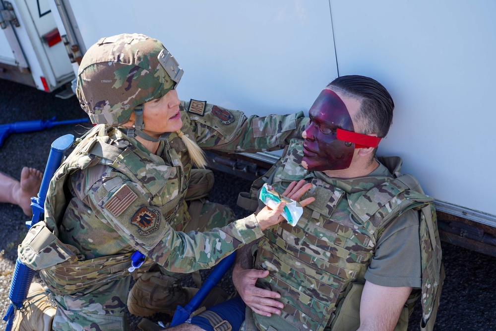 142nd CERFP Airmen conduct TCCC training