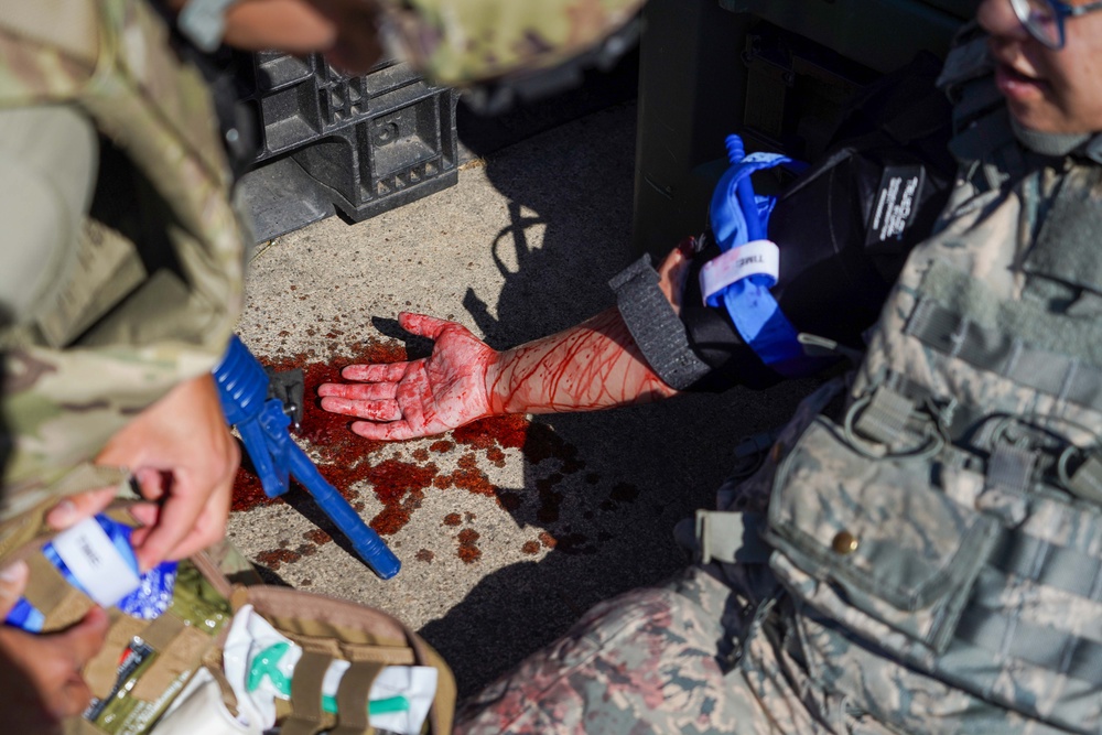 142nd CERFP Airmen conduct TCCC training