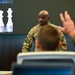 Command First Sgt. Dent speaks at a Squadron Commanders' Course