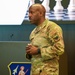 Command First Sgt. Dent speaks at a Squadron Commanders' Course