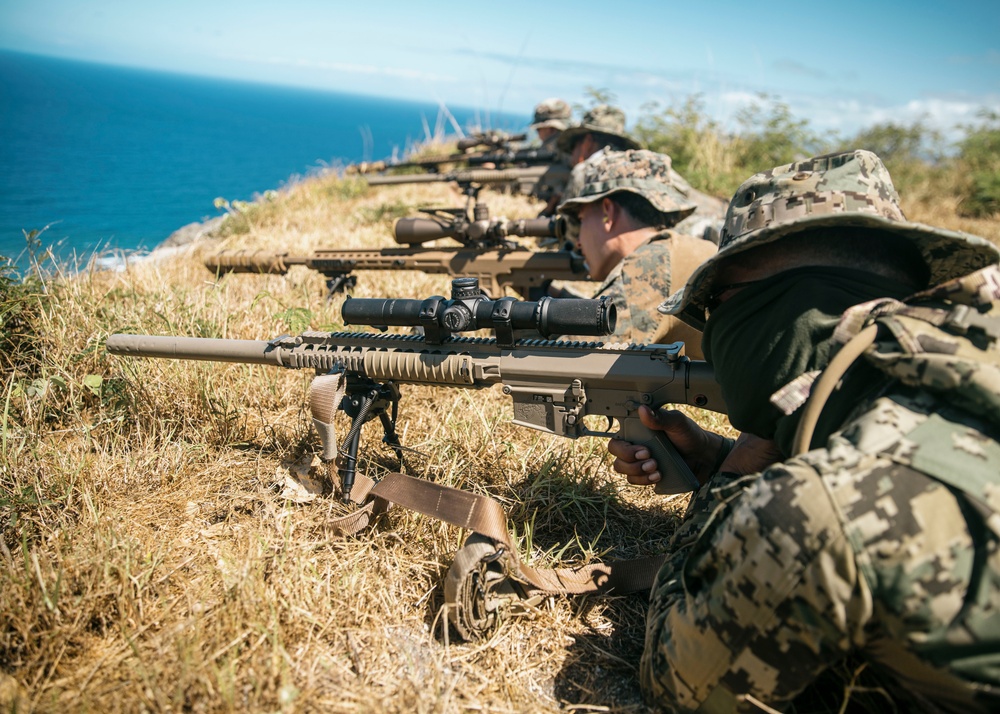 15th MEU Recon, Mexican Marines conduct live-fire sniper range