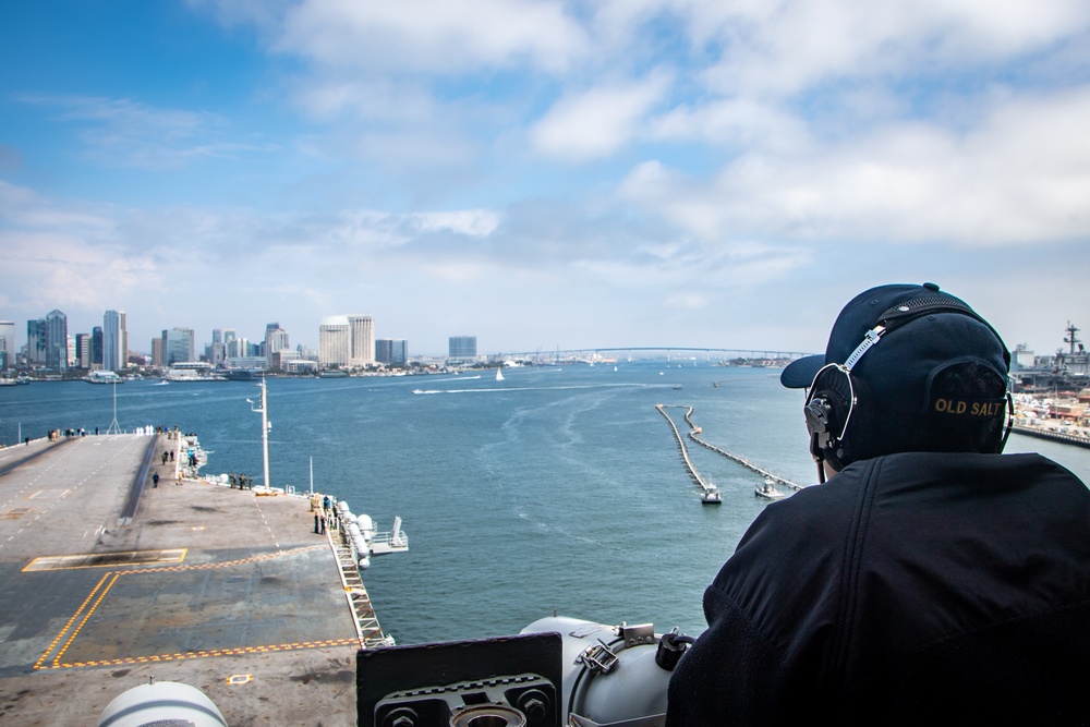 Nimitz Sailor Stands Watch