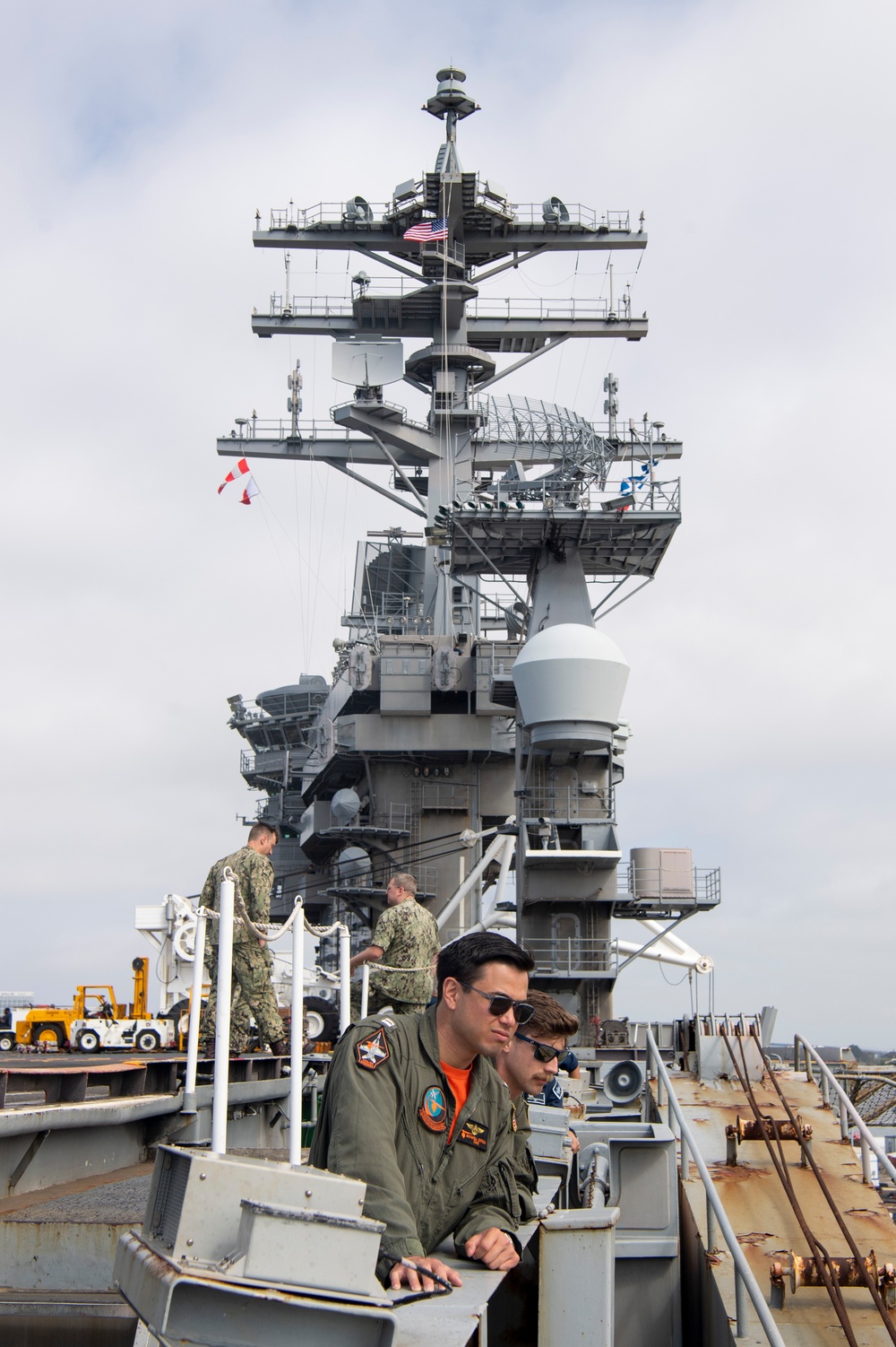 Nimitz Sailors Observe Port Operations