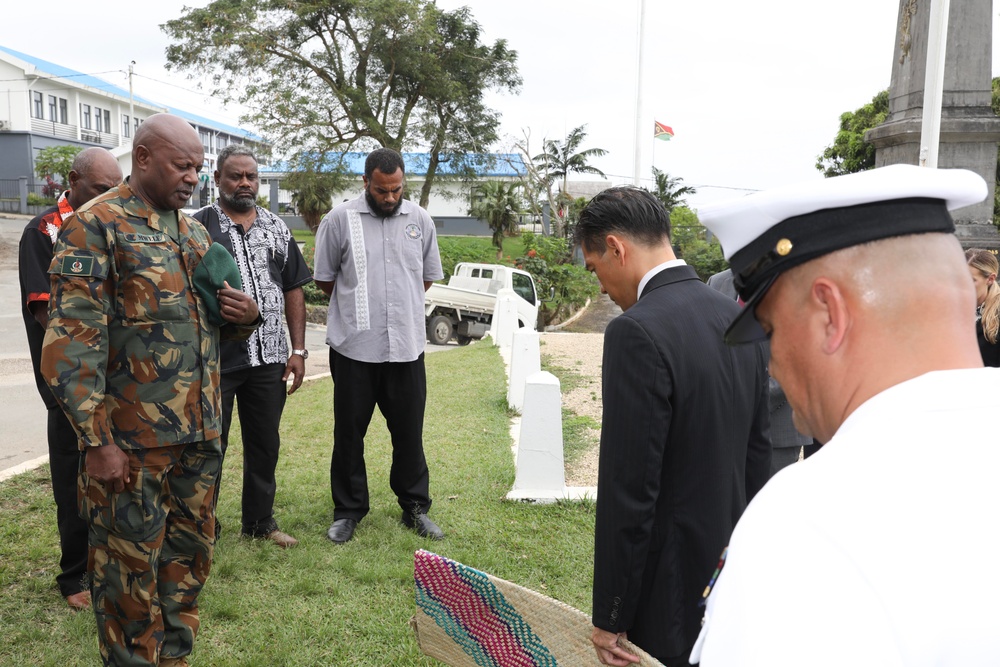 Ceremonial Exchange of Possible WWII Remains