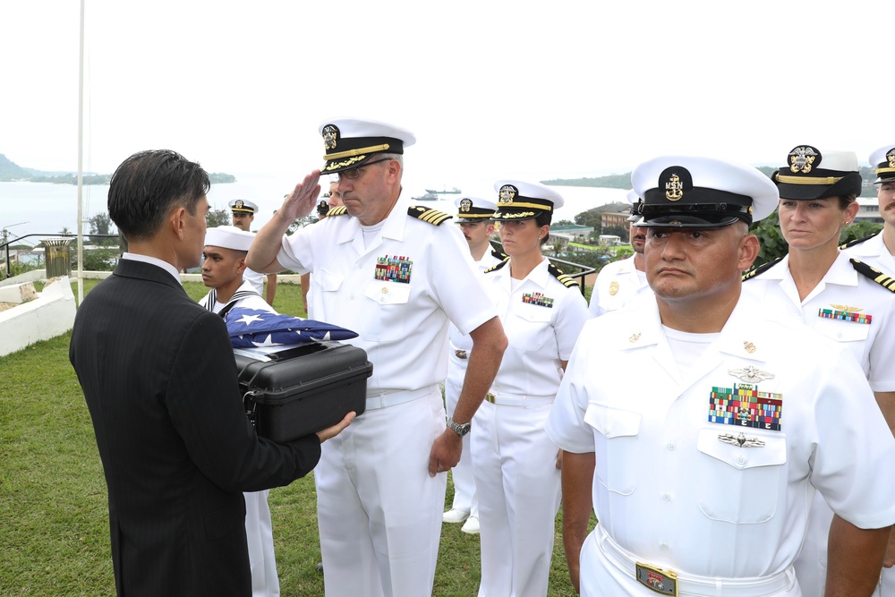 Ceremonial Exchange of Possible WWII Remains