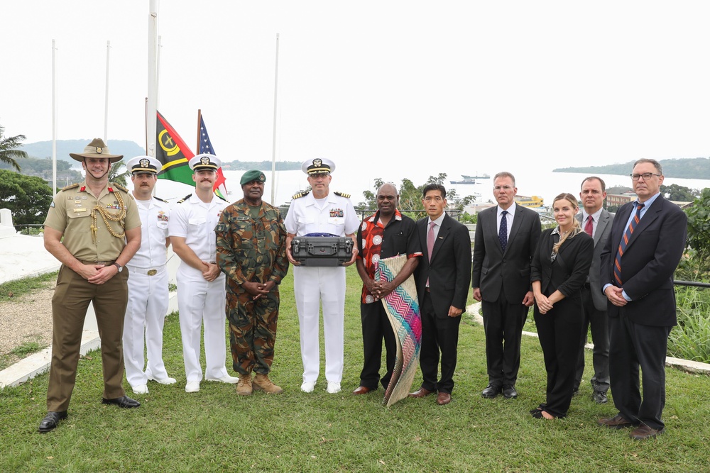 Ceremonial Exchange of Possible WWII Remains