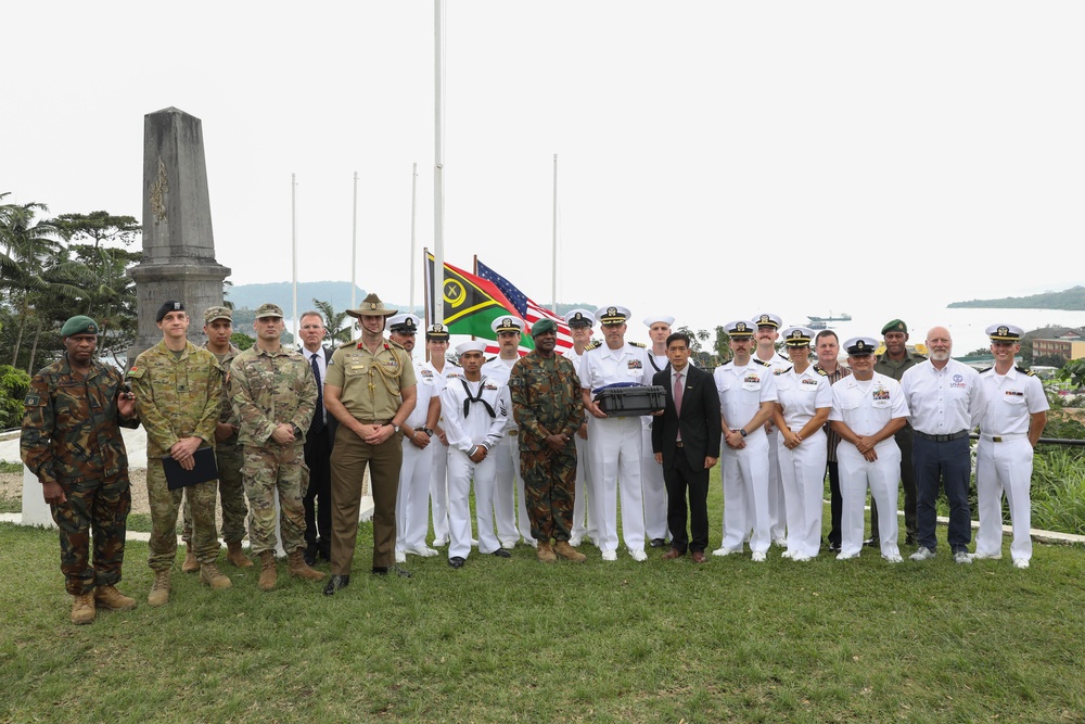 Ceremonial Exchange of Possible WWII Remains