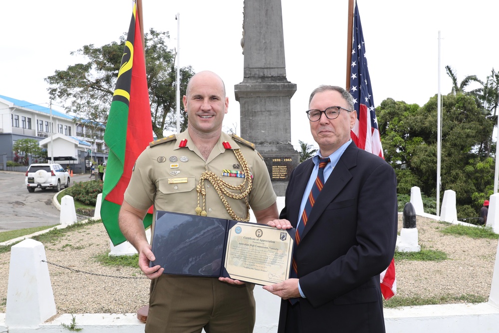 Ceremonial Exchange of Possible WWII Remains