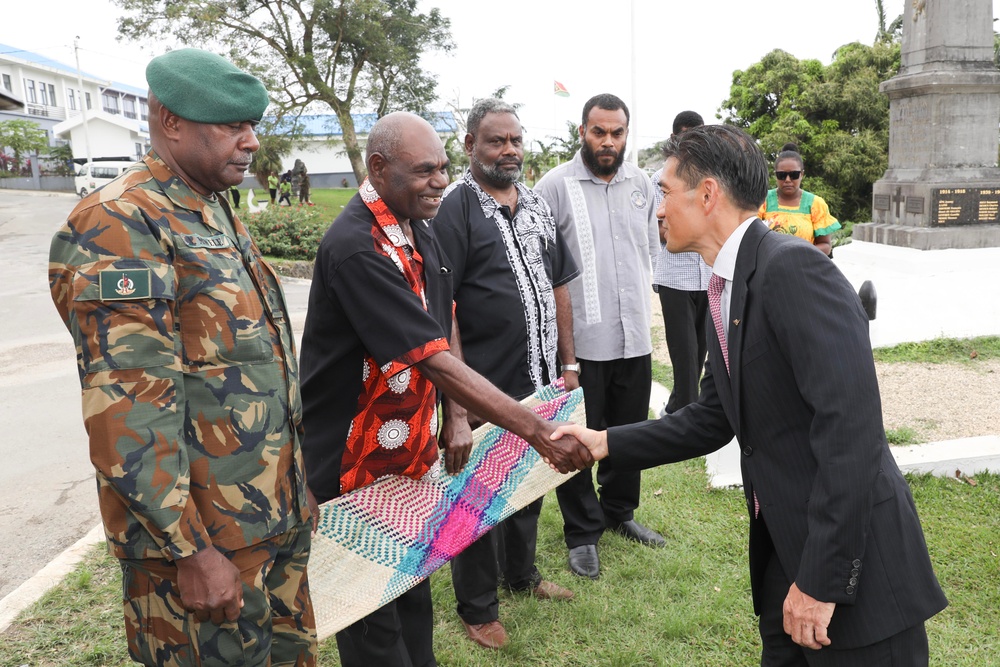 Ceremonial Exchange of Possible WWII Remains