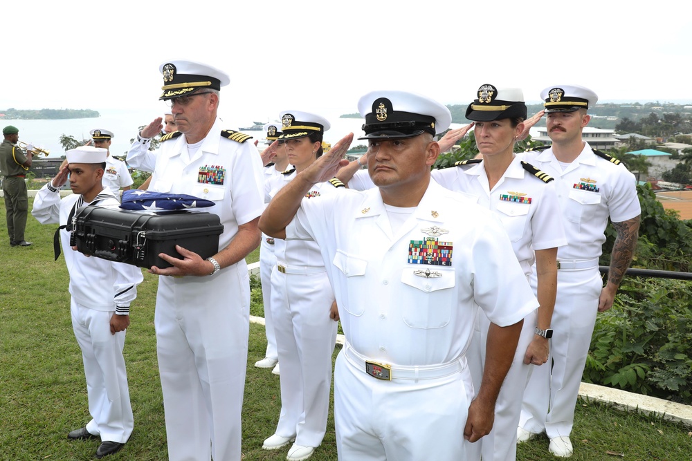 Ceremonial Exchange of Possible WWII Remains