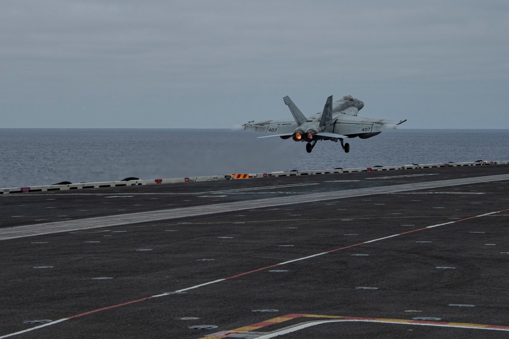 Abraham Lincoln conducts routine flight operations