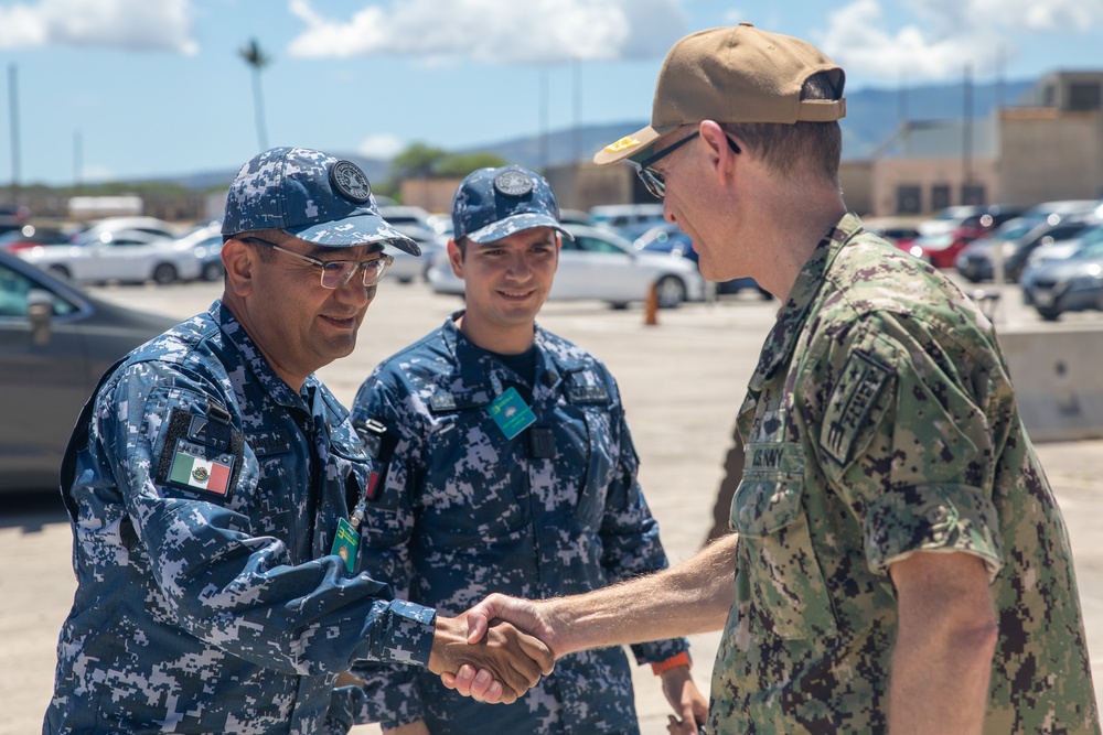 U.S. Navy 3rd Fleet welcomes Mexican Naval Task Force to the Pacific Warfighting Center at RIMPAC 2024