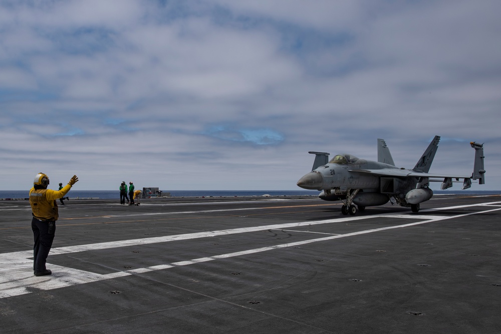 Abraham Lincoln conducts routine flight operations