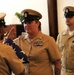 Flag passing detail during retirement ceremony