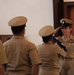 Flag passing detail during retirement ceremony