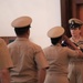 Flag passing detail during retirement ceremony