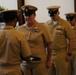 Flag passing detail during retirement ceremony