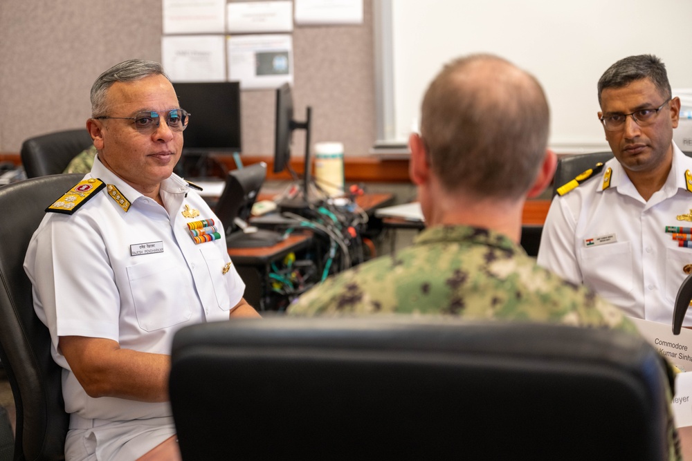 Indian navy Commander-In-Chief at the Pacific Warfighting Center for RIMPAC 2024
