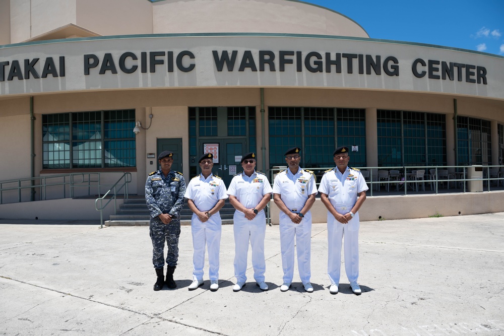 Indian navy Commander-In-Chief at the Pacific Warfighting Center for RIMPAC 2024