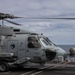 Capt. Pete Riebe participates in helicopter operations aboard Abraham Lincoln