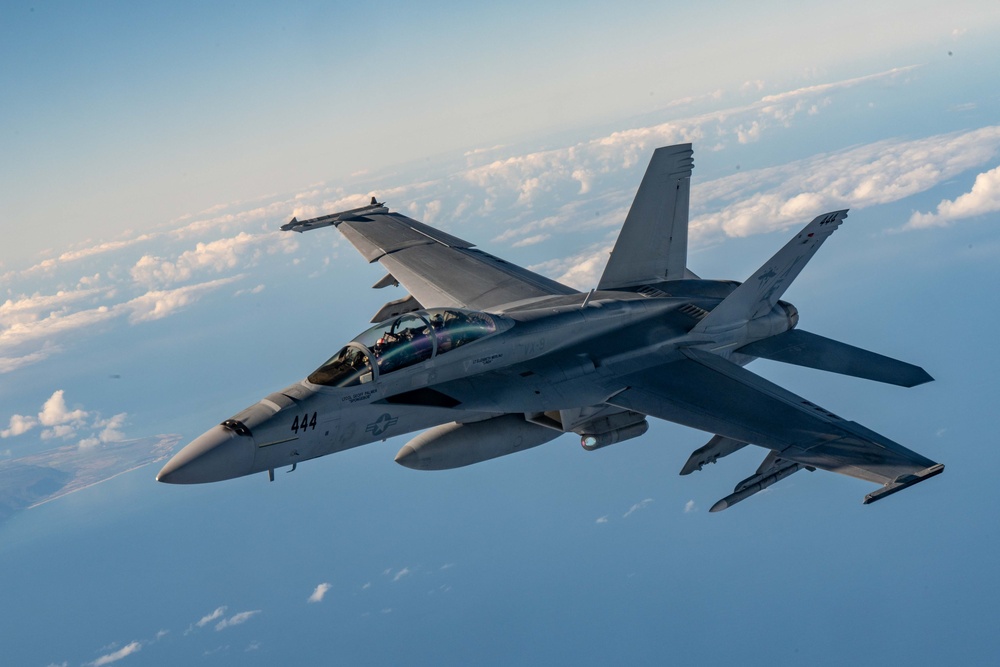 F18s refuels during RIMPAC 2024