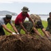 US, partners clean up shoreline to make room for native plant life