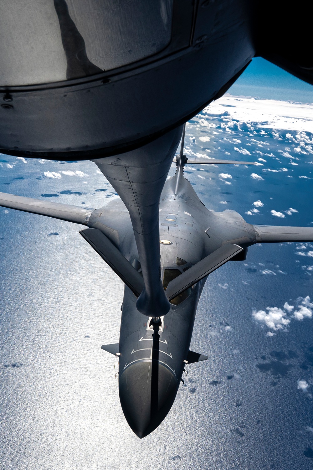 Bomber in-air refueling at RIMPAC 2024