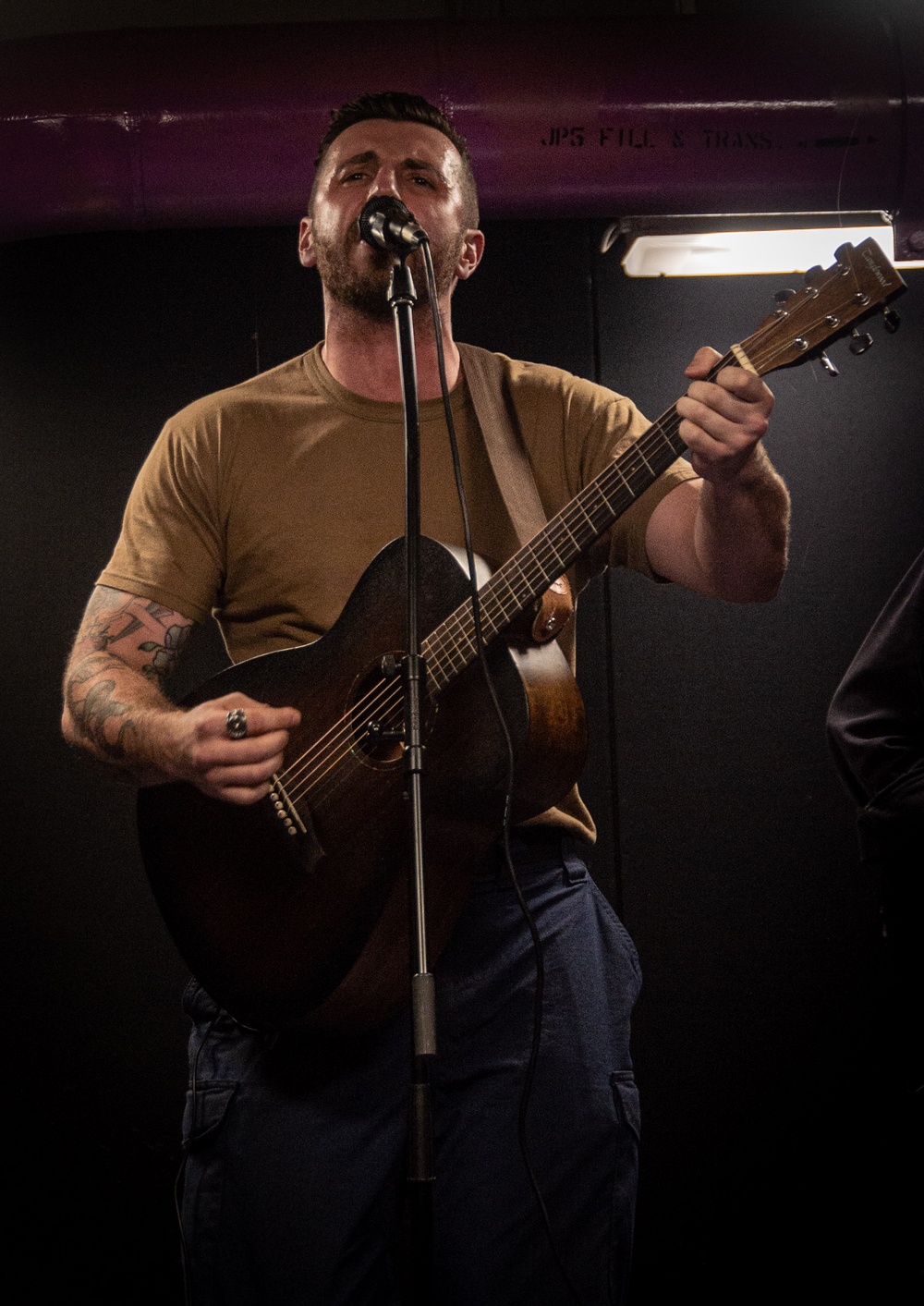 USS Ronald Reagan (CVN 76) Sailors audition for talent show