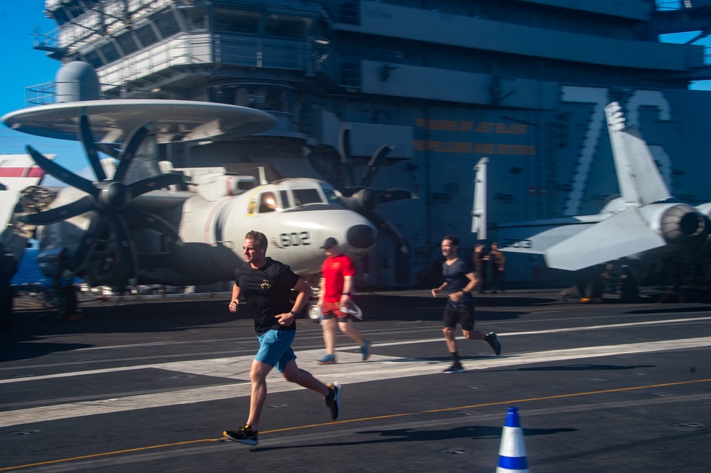 DVIDS - Images - USS Ronald Reagan (CVN76) Sailors participate in a 5K ...