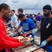 USS Ronald Reagan (CVN 76) holds a steel beach picnic for the 4th of July