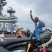 USS Ronald Reagan (CVN 76) holds a steel beach picnic for the 4th of July