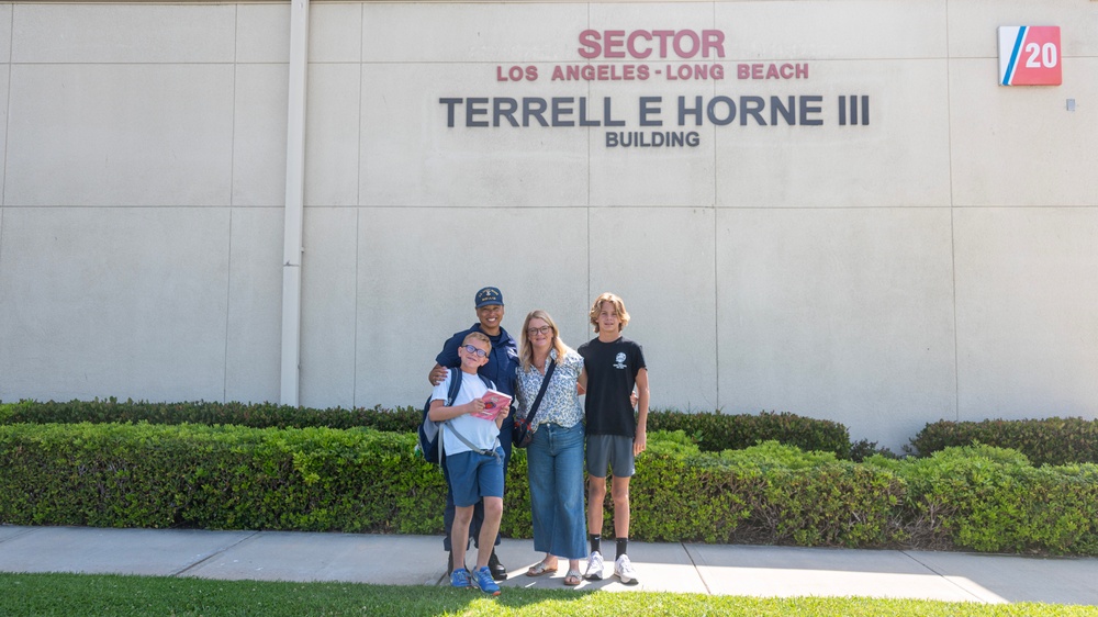 Horne Family and Coast Guard members reconnect and honor the life of Senior Chief Petty Officer Terrell Horne