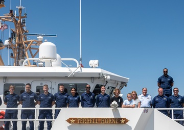 Horne Family and Coast Guard members reconnect and honor the life of Senior Chief Petty Officer Terrell Horne