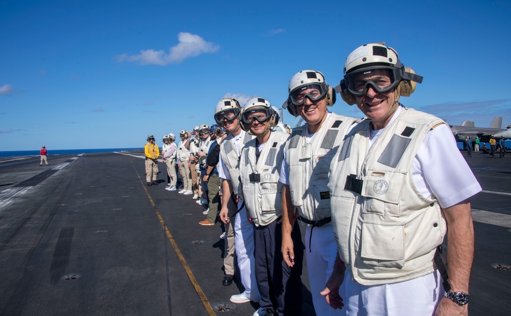 USS Carl Vinson (CVN 70) hosts members of the Chilean navy during RIMPAC 2024