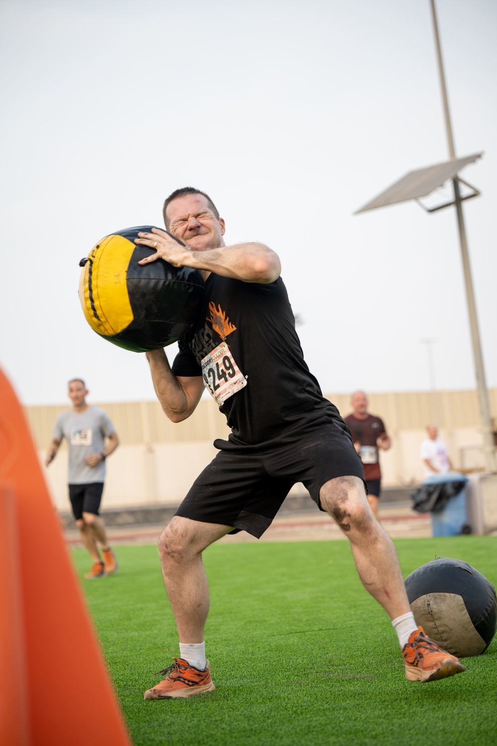 Airmen participate in spartan-like obstacle course