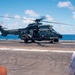 Chilean Navy Eurocopter AS532 Cougar takes off from USS Carl Vinson during RIMPAC 2024