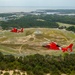 Historic Flight: MH-65 Delta's Final Journey Commemorated with Formation Flight Over Wright Brothers' Memorial