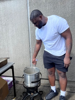 Making connections at annual block party