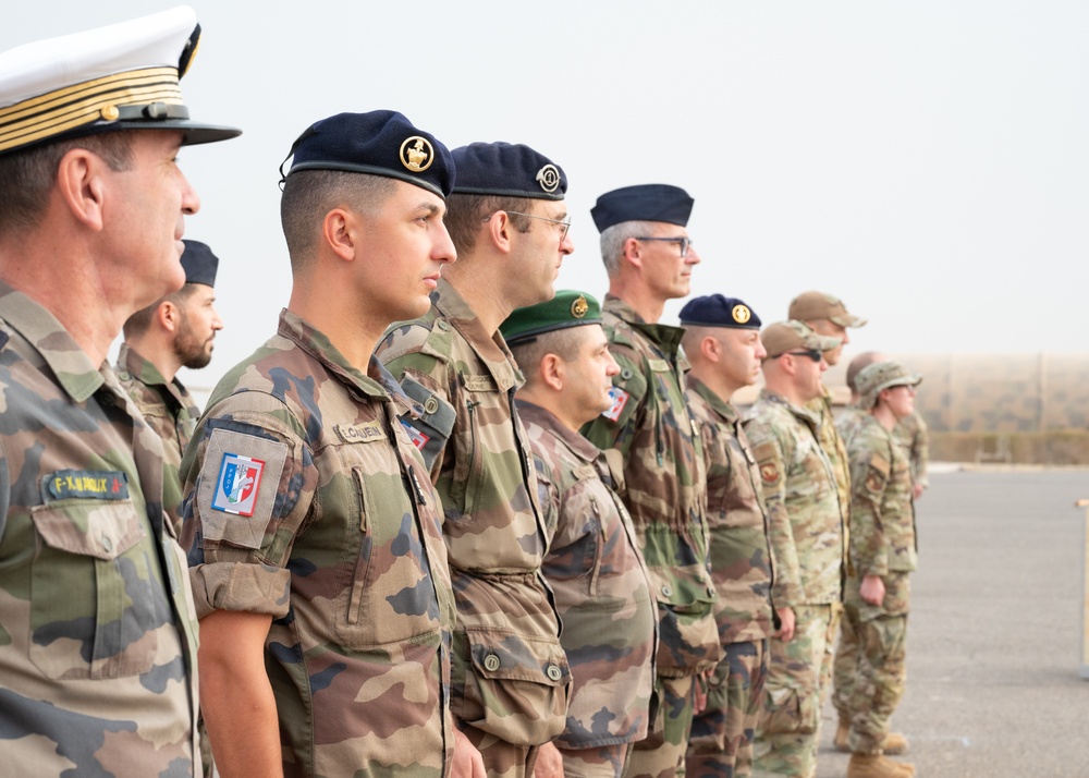 French and American Forces Celebrate Runway Opening