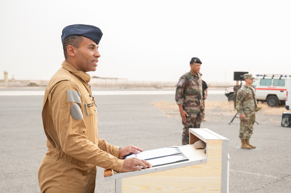 French and American Forces Celebrate Runway Opening