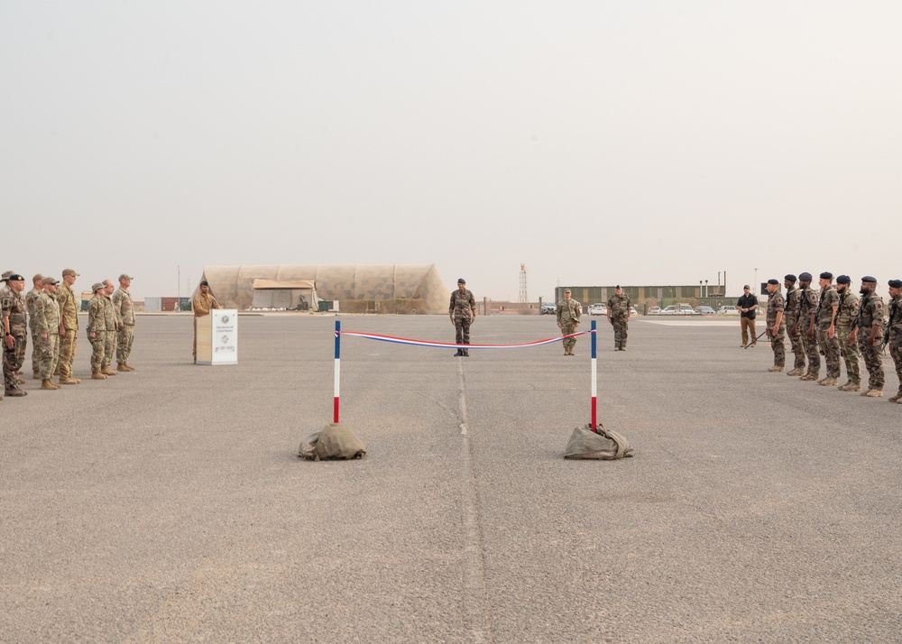 French and American Forces Celebrate Runway Opening