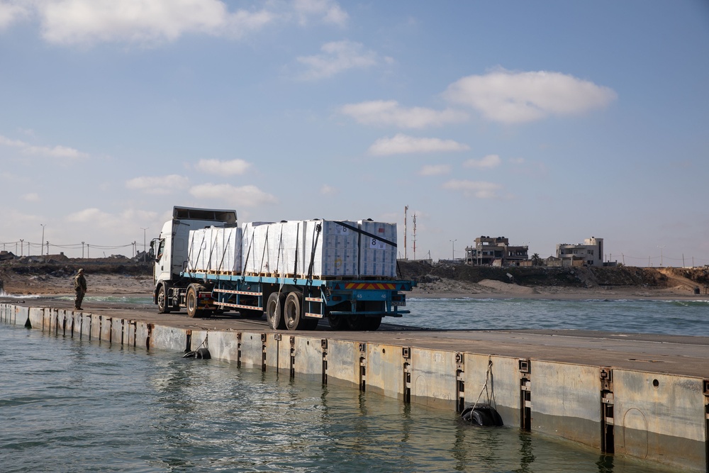 JLOTS Humanitarian Aid Delivered to Gaza