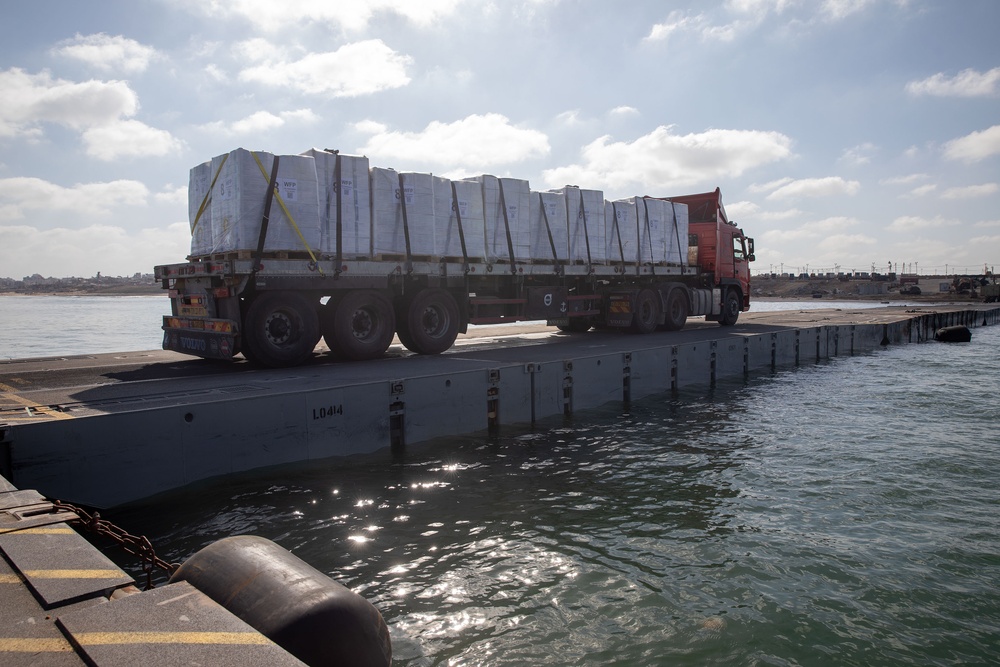 JLOTS Humanitarian Aid Delivered to Gaza